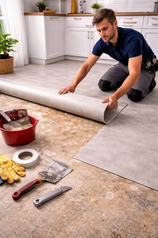 Linoleum Floor Installation in San Bruno, CA