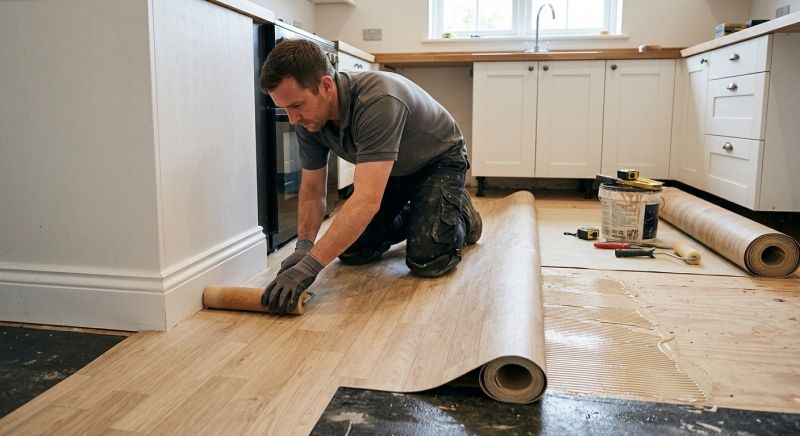 Sheet Linoleum Installation in Orinda, CA